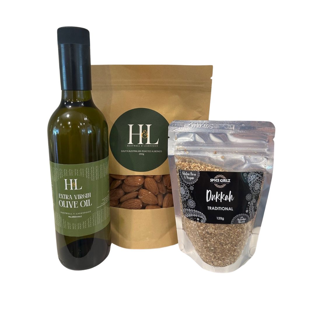 Olive Oil, Dukkah & Almonds Tasting Pack